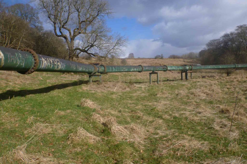 Image of sewer mains above ground