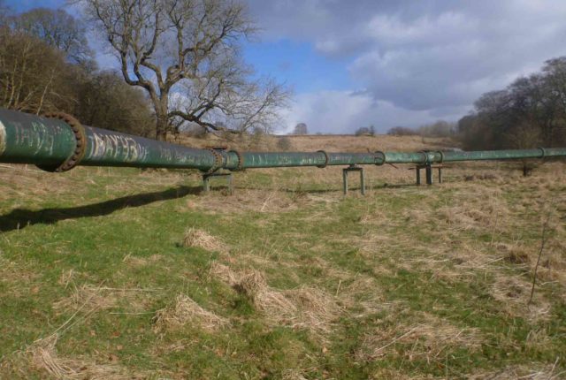 Image of sewer mains above ground